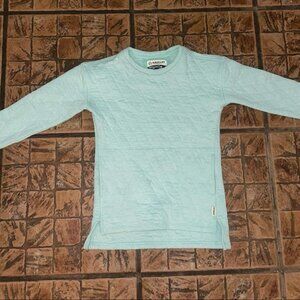 Womens Blue‎ Magellan Boyfriend Fit Quilted Pull Over Jacket XS